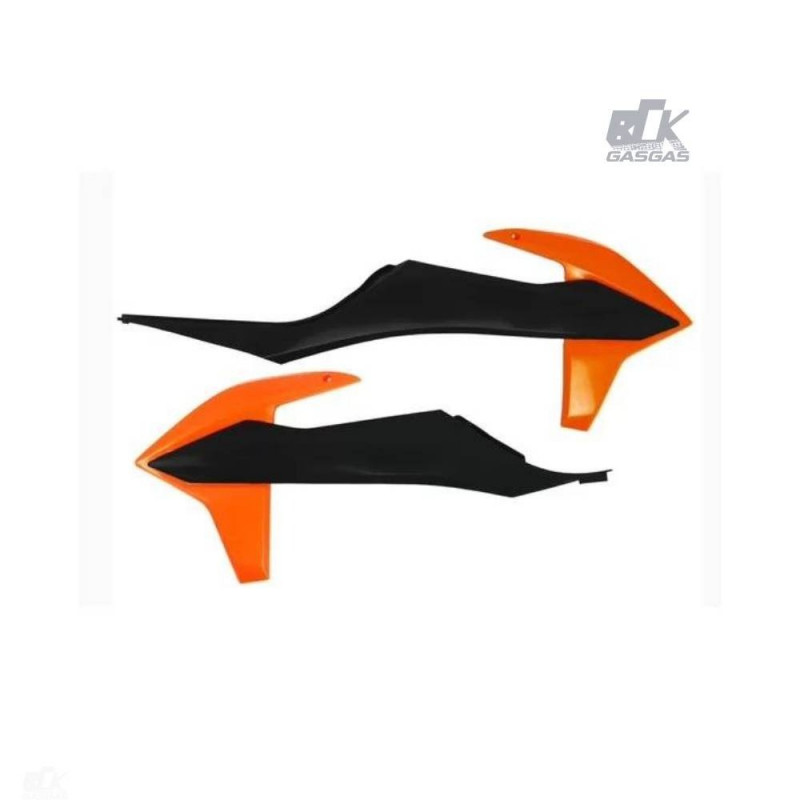 Aletas AMX Para KTM CROSS (2019-2022) / ENDURO (2020-2023) Laranja e Preto