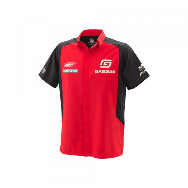 CAMISETA COM BOTOES OFICIAL DE PILOTOS GASGAS - GG