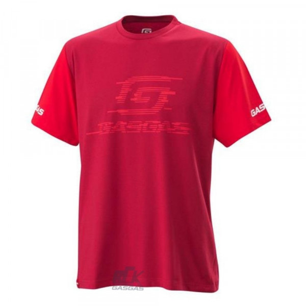 Camiseta Gasgas Casual 2 tons de Vermelho - Tamanho G