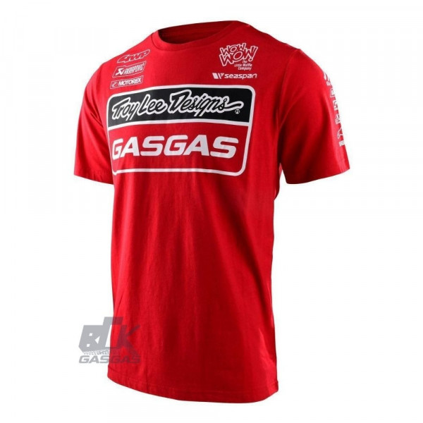 Camiseta Gasgas Troy Lee Casual Vermelha - Tamanho G