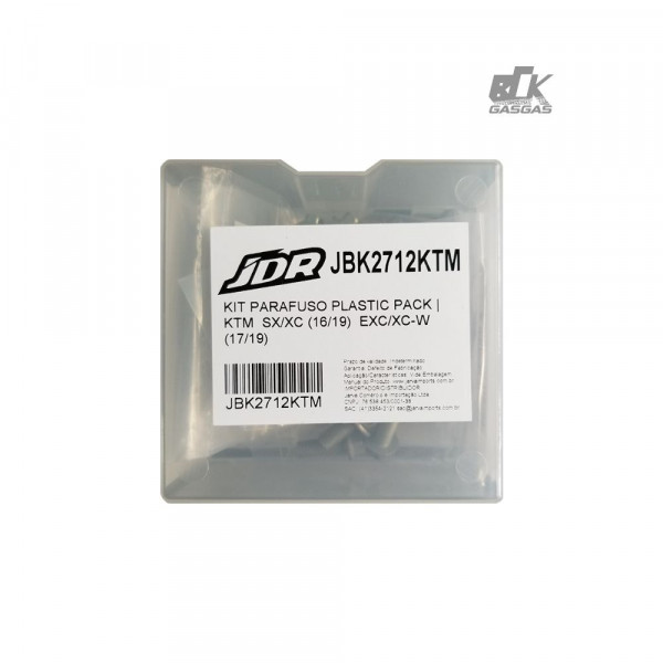 Kit Parafuso Plastic Pack JDR para KTM SX/XC (16/19) EXC/XC-W (17/19) - JBK2712KTM