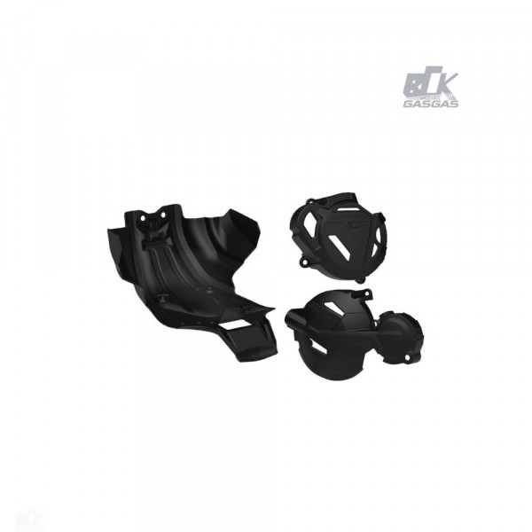 Kit Protetor De Motor   Protetor De Tampas Anker - CRF 250F - Preto