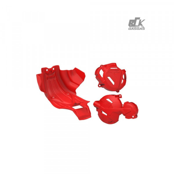 Kit Protetor De Motor   Protetor de Tampas do Motor Anker - CRF 250F - Vermelho