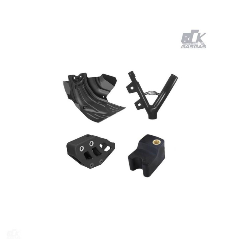 Kit Tornado Protetor Motor   Protetor de Quadro   Guia Corrente Dianteiro Anker - Tornado - Preto