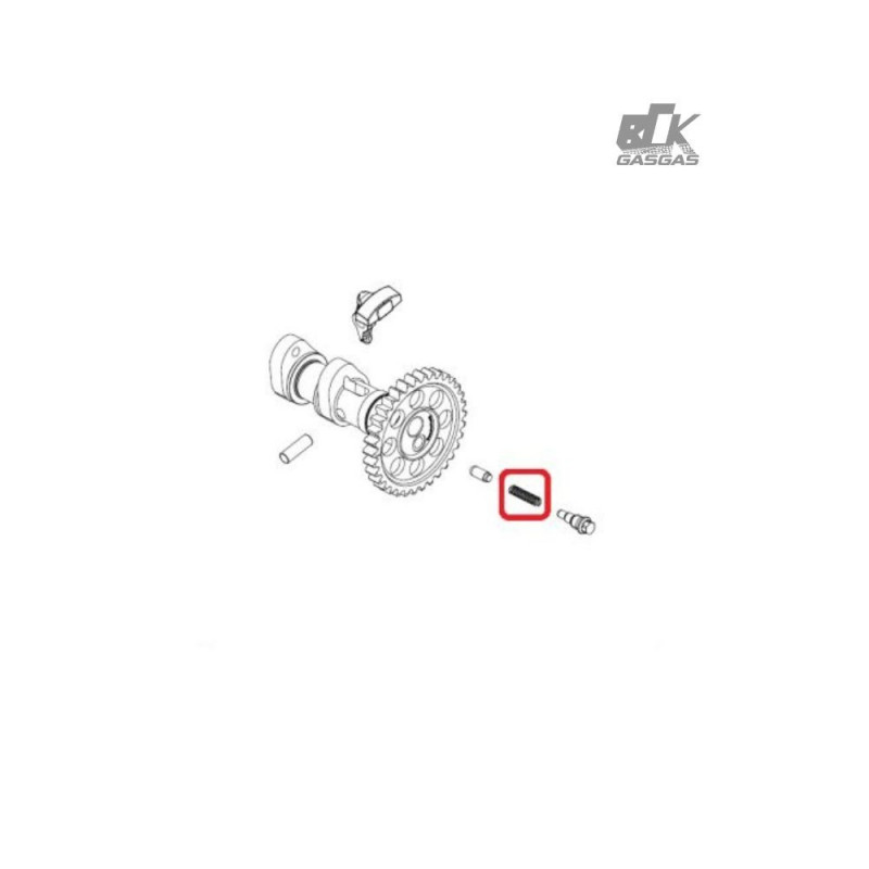 Mola Do Pino Da Trava Do Descompressor 250/350 4T Gasgas/Ktm/Husqvarna Original - 77336017030