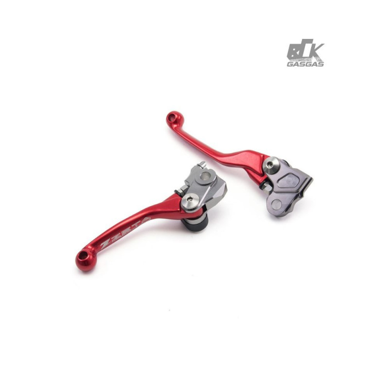 Par de manetes 3finger Zeta GasGas/Brembo - Vermelho - ZE44-4123