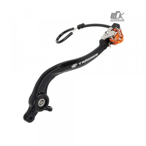 Pedal de Freio com Rolamento Zeta Modelo Trigger para KTM 17 a 23 Laranja- ZE90-7423