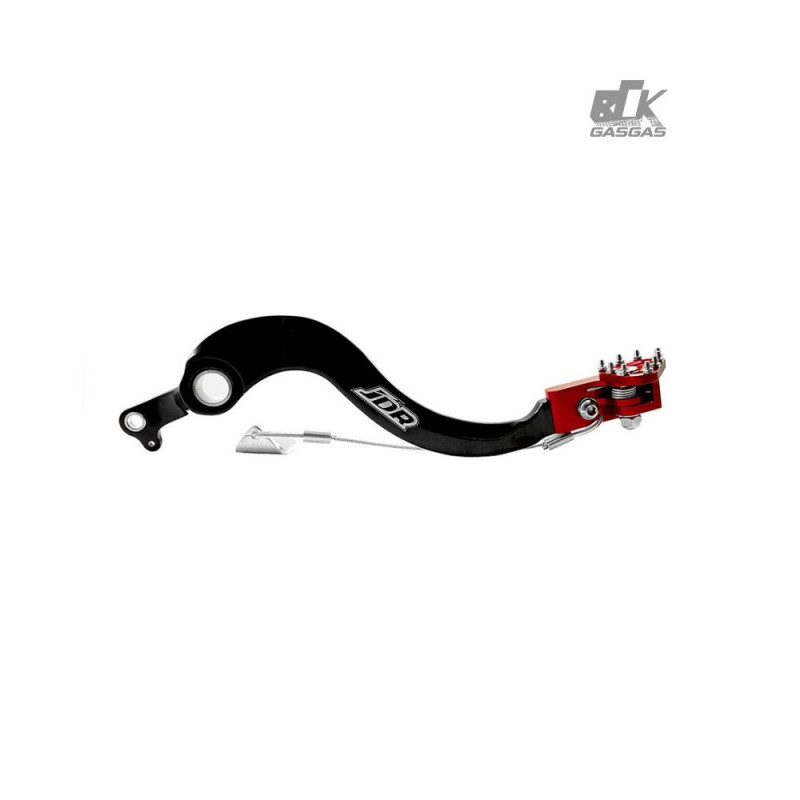 Pedal de Freio Em Aluminio CNC JDR para Honda CRFX250 04/16 Preto/Vermelho JPF18014