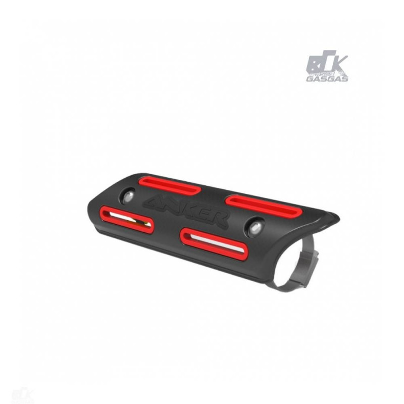 Protetor De Escapamento 4t Anker Universal - Vermelho e Preto