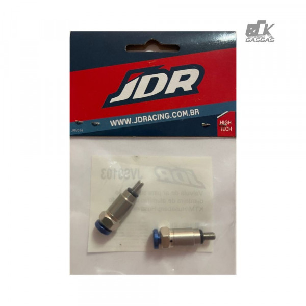 Valvula de ar para suspensão dianteira de aluminio anodizado JDR KTM/Husaberg/Husqvarna azul - JVS0103