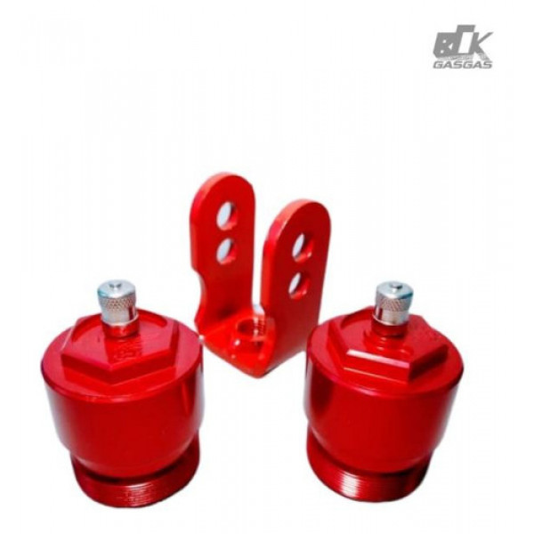 Kit Alongador Da Suspensao Diant/tras Crf 250f Amx Vermelho 