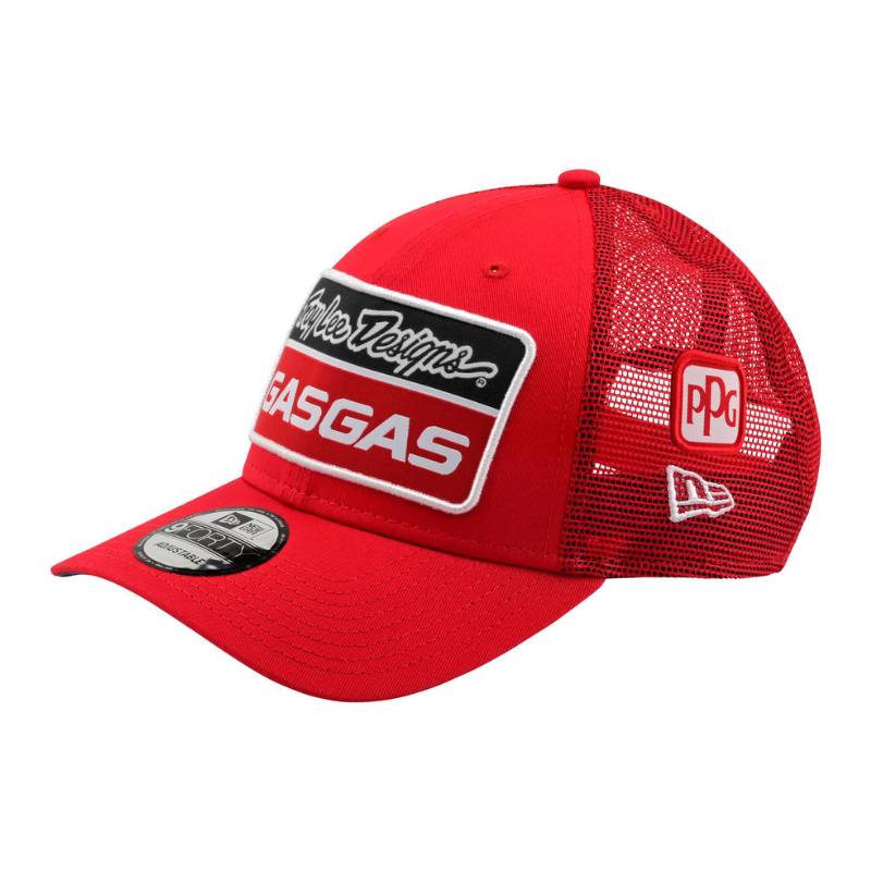 Boné Gasgas TLD Troy Lee Vermelho Aba Curvada