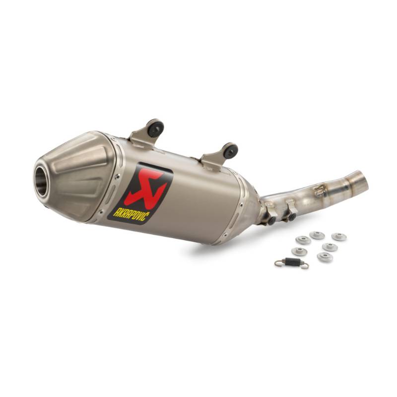 Ponteira Do Escapamento Akrapovic "Slip-On Line" de Titânio p/ 4T Cross/Cross Country 350 Gasgas / Ktm / Husqvarna 21-23