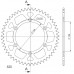 Coroa 48 Dentes Supersprox de Alumínio para Gasgas 95 a 04 / Beta 250RR 05-07-  Vermelha - AL151248RD